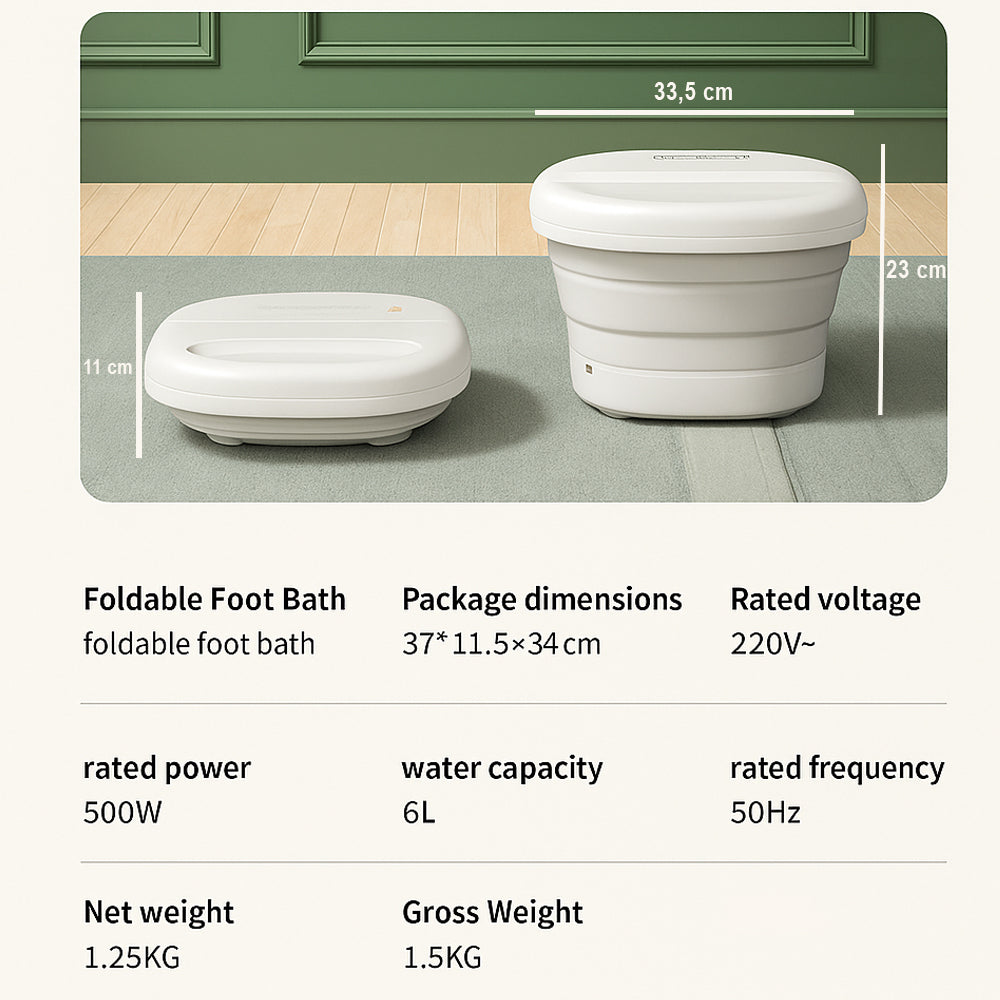 Foldbart Fodspa – Kraftig varme og dyb massage