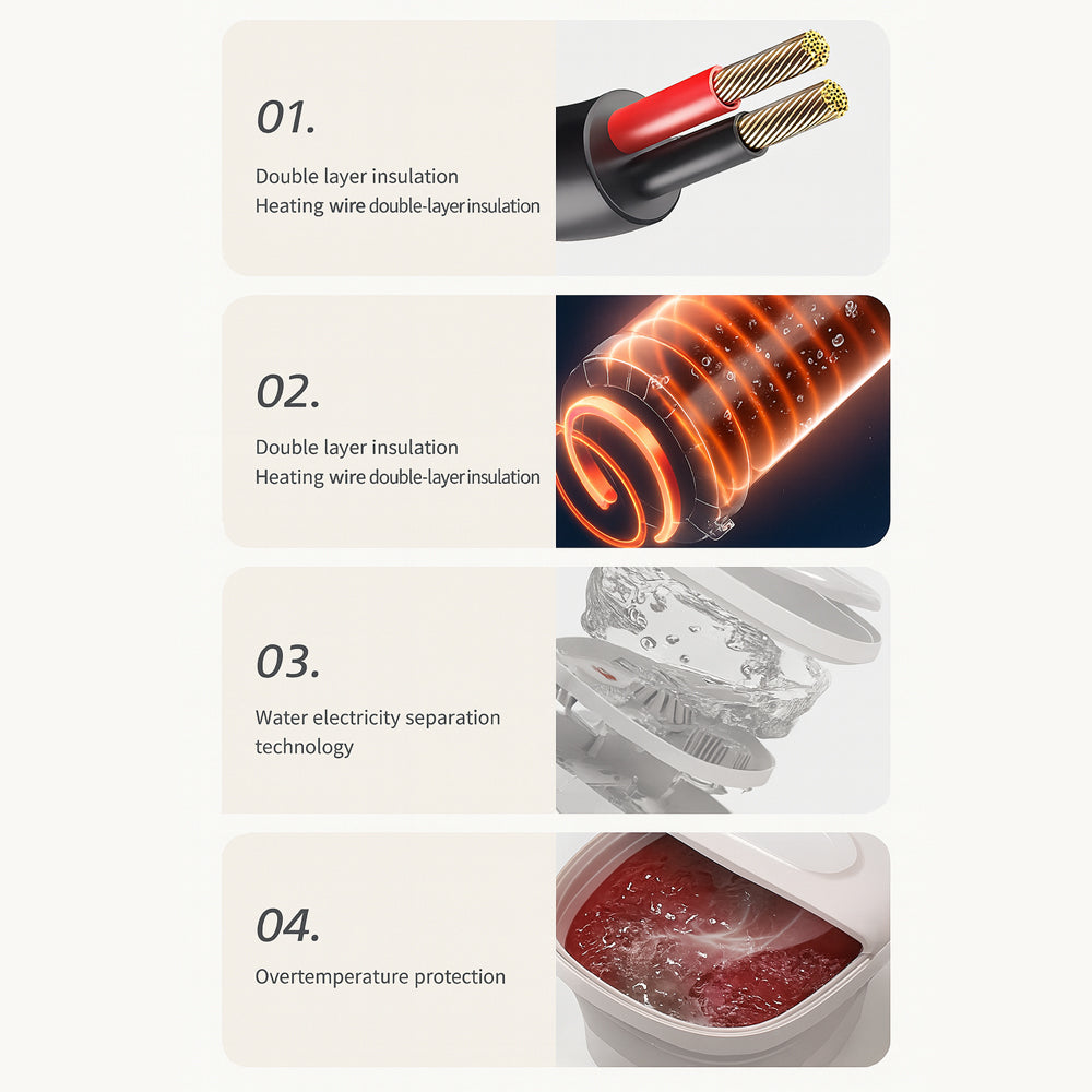 Foldbart Fodspa – Kraftig varme og dyb massage