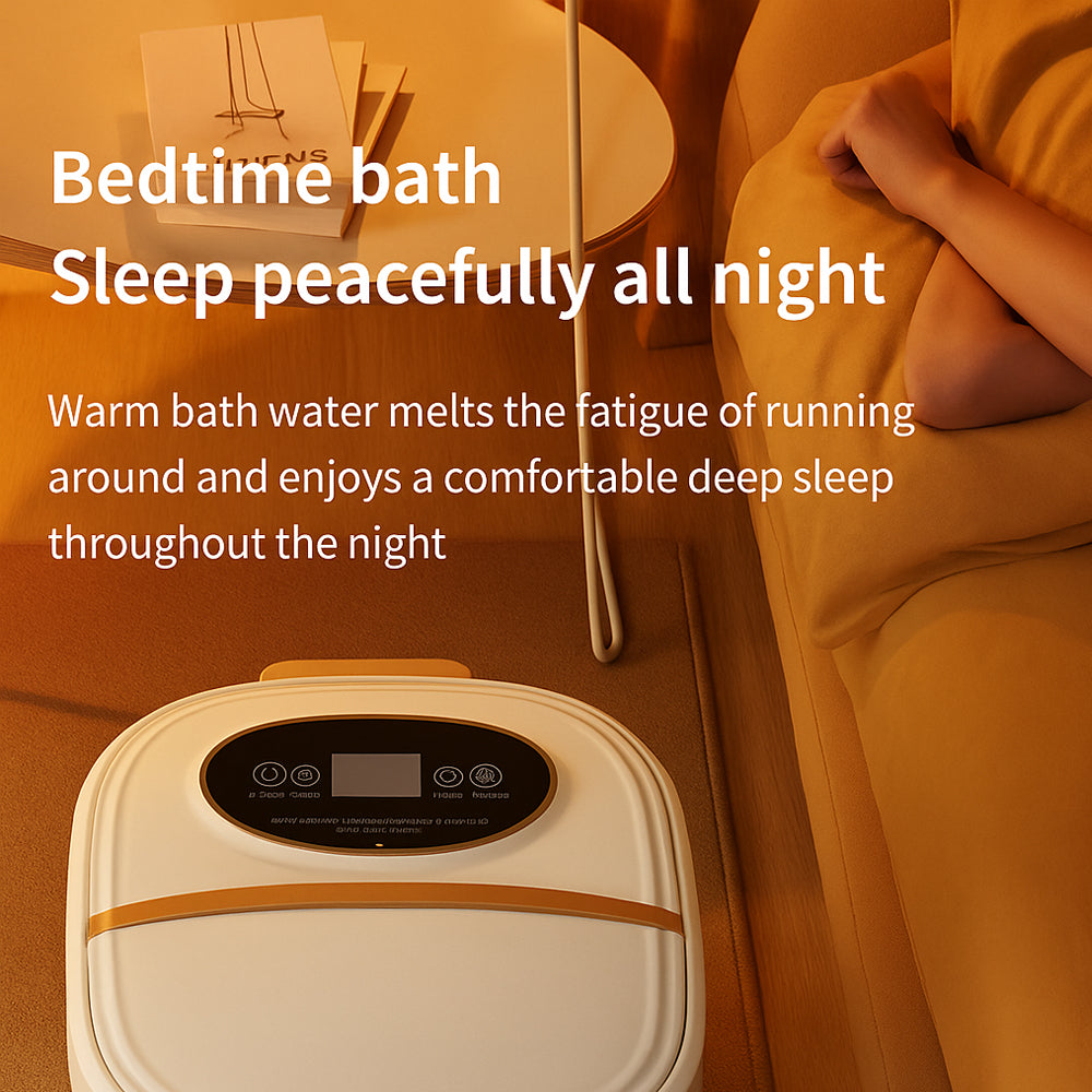 Foldbart Fodspa – med varme og 6 massagehoveder for dyb massage