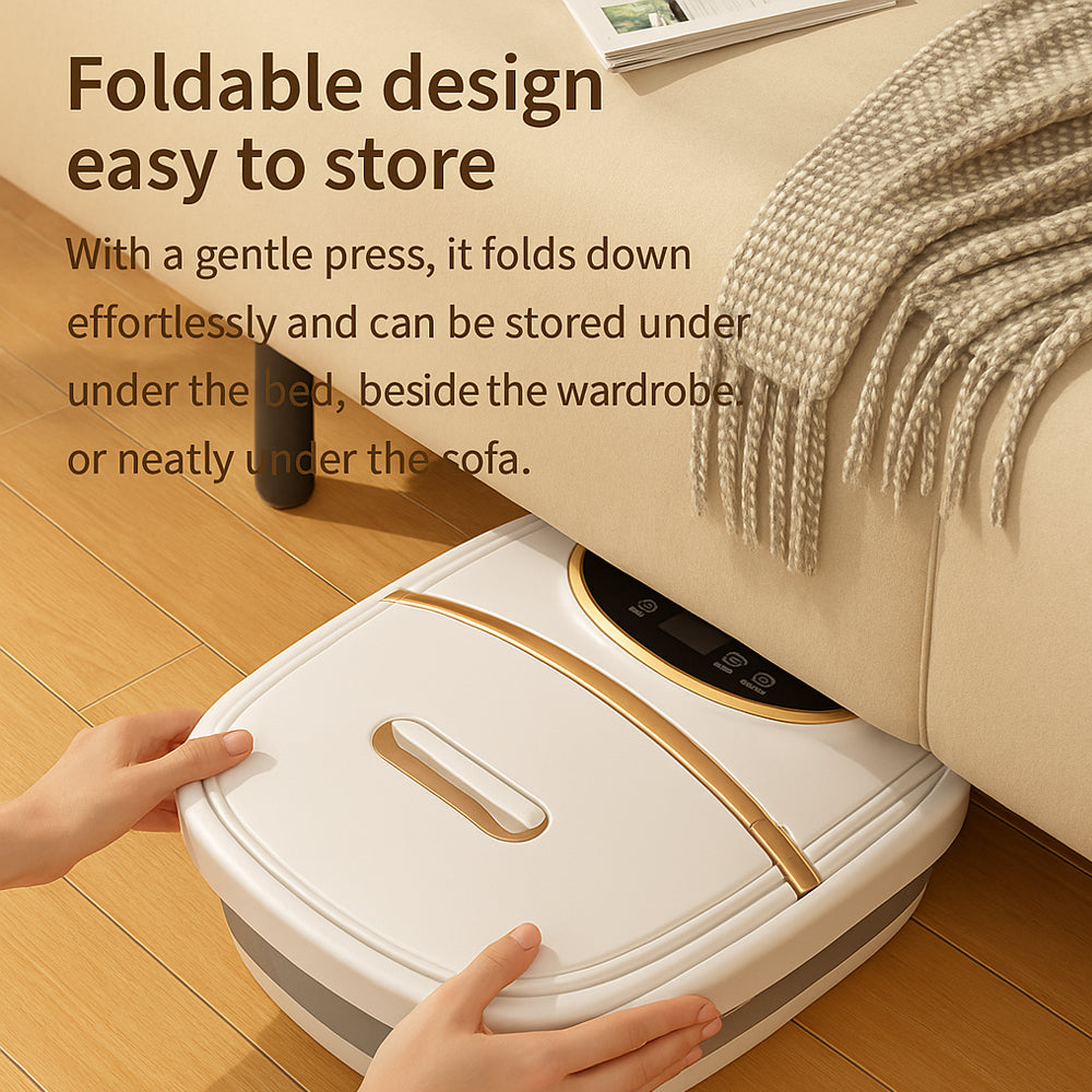 Foldbart Fodspa – med varme og 6 massagehoveder for dyb massage