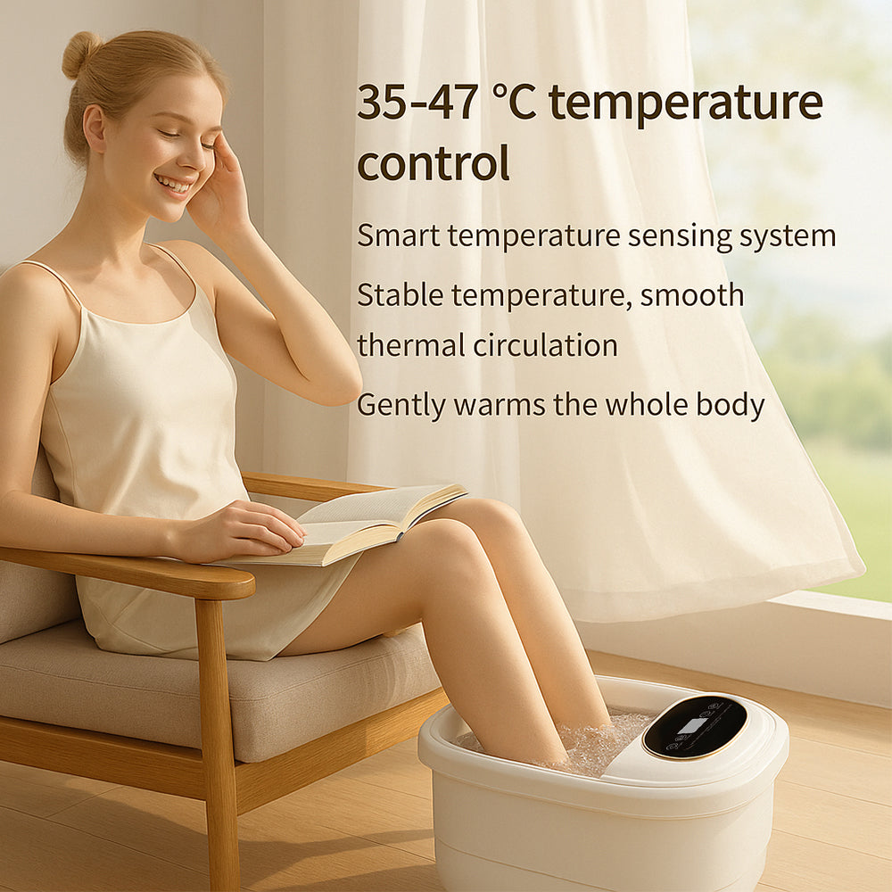 Foldbart Fodspa – med varme og 6 massagehoveder for dyb massage