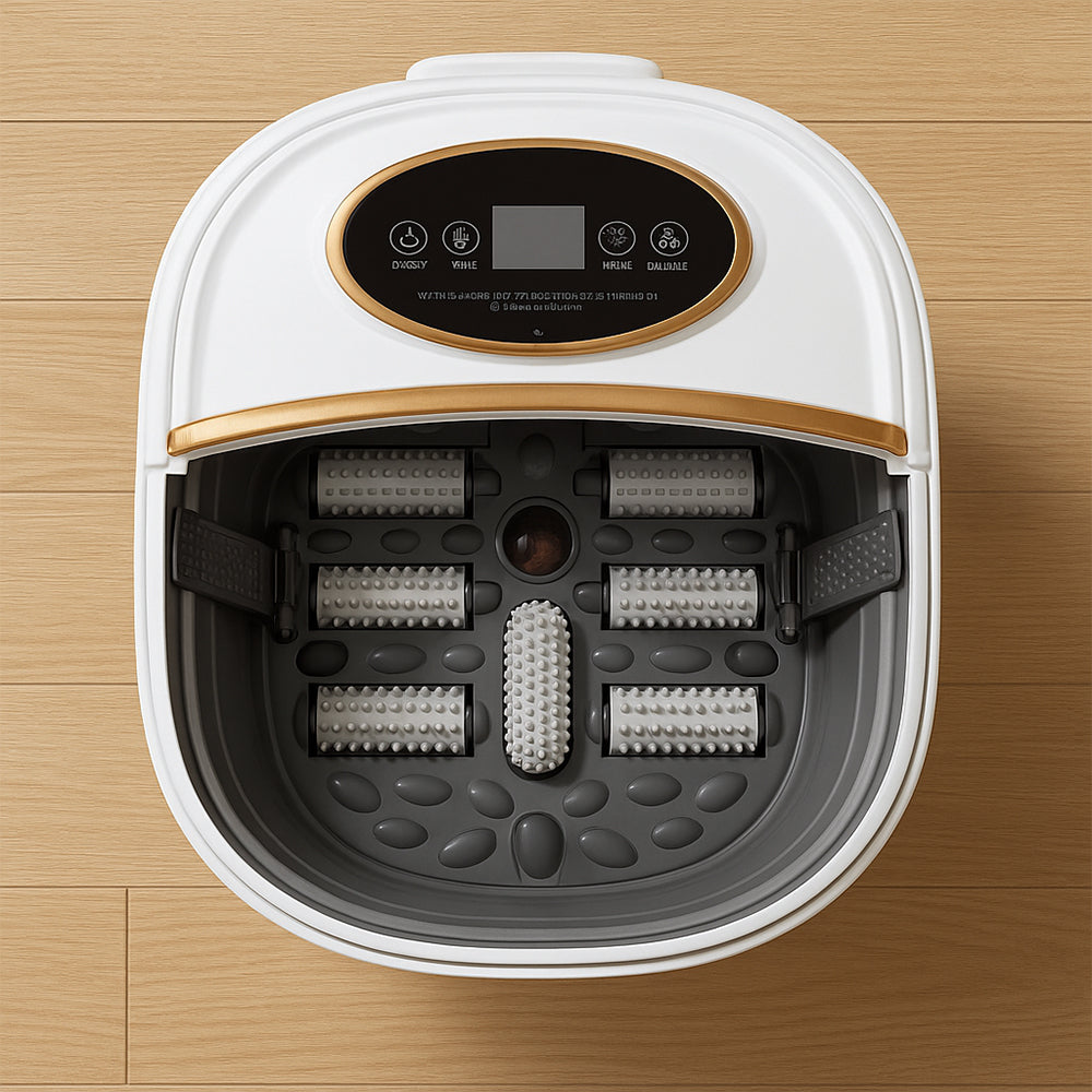 Foldbart Fodspa – med varme og 6 massagehoveder for dyb massage