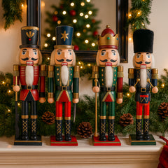 Nøddeknækker figurer i Træ  - 60 cm - 4 forskellige figurer -