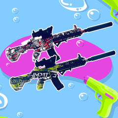 Gel Blaster Gevær - inkl. gelékugler - rækkevidde på 18+ meter -