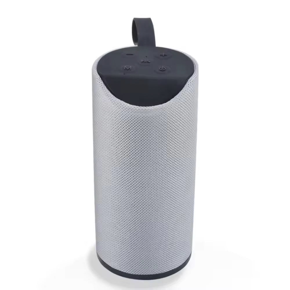 Bluetooth Højttaler 5W med Subwoofer og Stofdesign