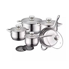 Royalty Line Grydesæt i rustfrit stål (12 dele)