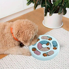 Interaktivt Rundt Hundepuslespil