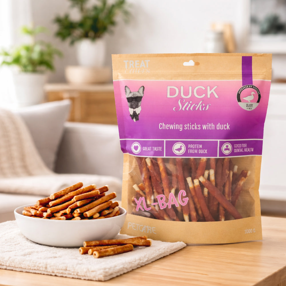 Treateaters Duck Sticks 1000g (skånsomme tyggestænger til hunde)