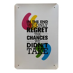 Metalskilt - In The End