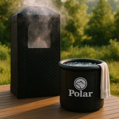 Dampsauna + Isbad - den ultimative hjemme-welness