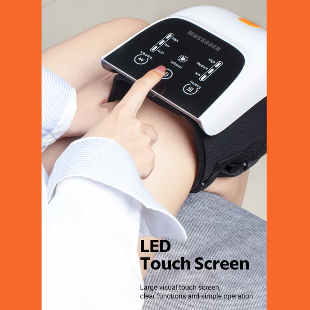Knæ Massager + infrarød lindring -Digital Skærm-
