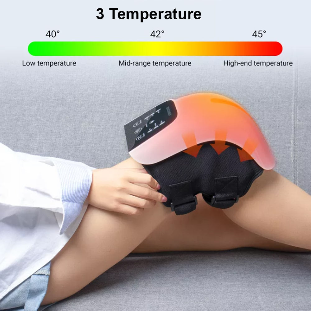 Knæ Massager + infrarød lindring -Digital Skærm-