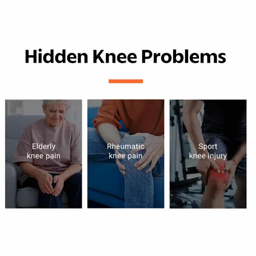 Knæ Massager + infrarød lindring -Digital Skærm-