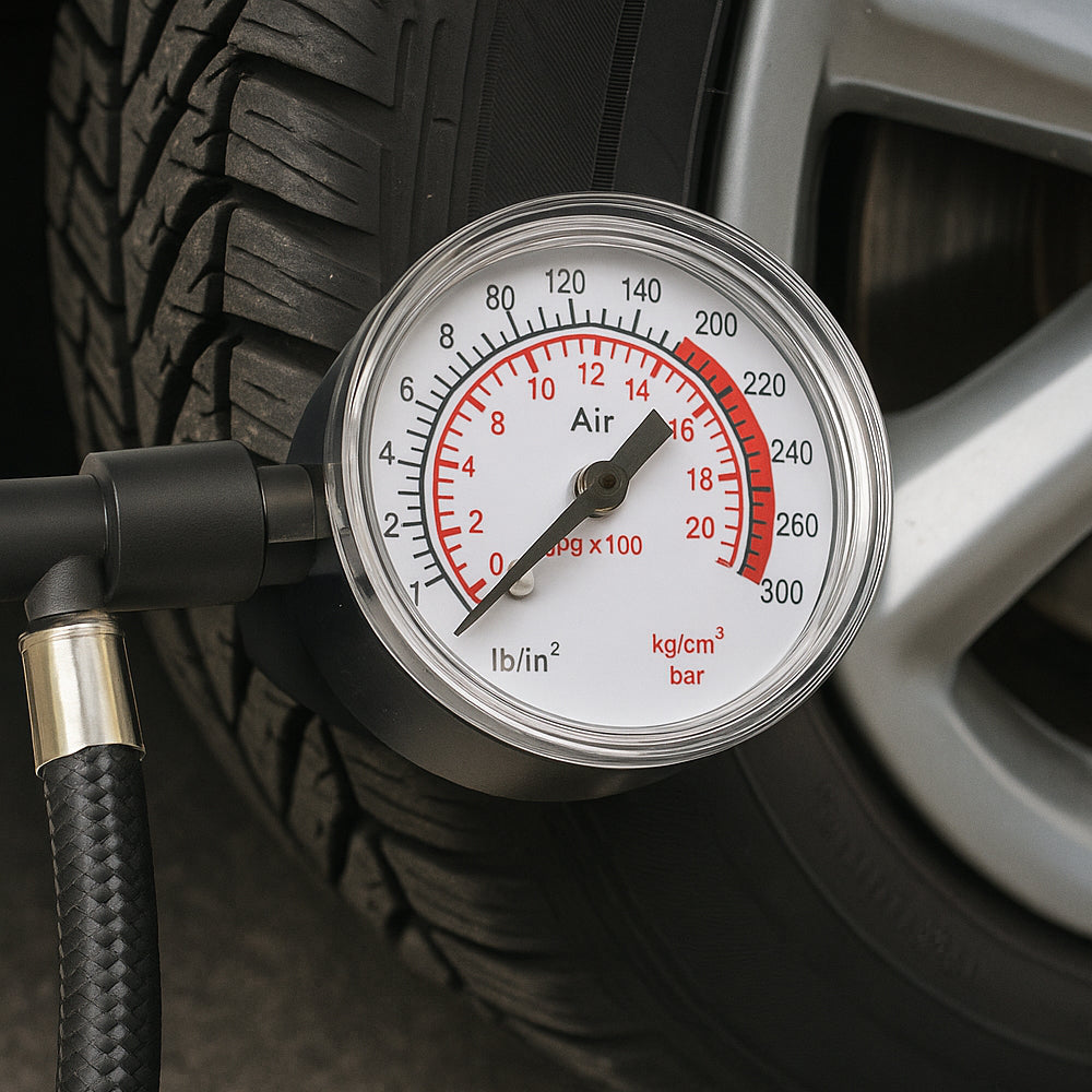 Kraftfuld 300 PSI (20,7 bar)12 volt kompressor – perfekt til bil, cykel, bold mv.