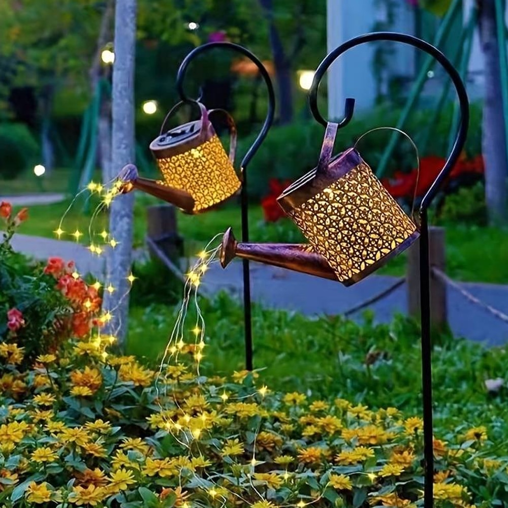 Solcelle vandkande LED-lampe til haven