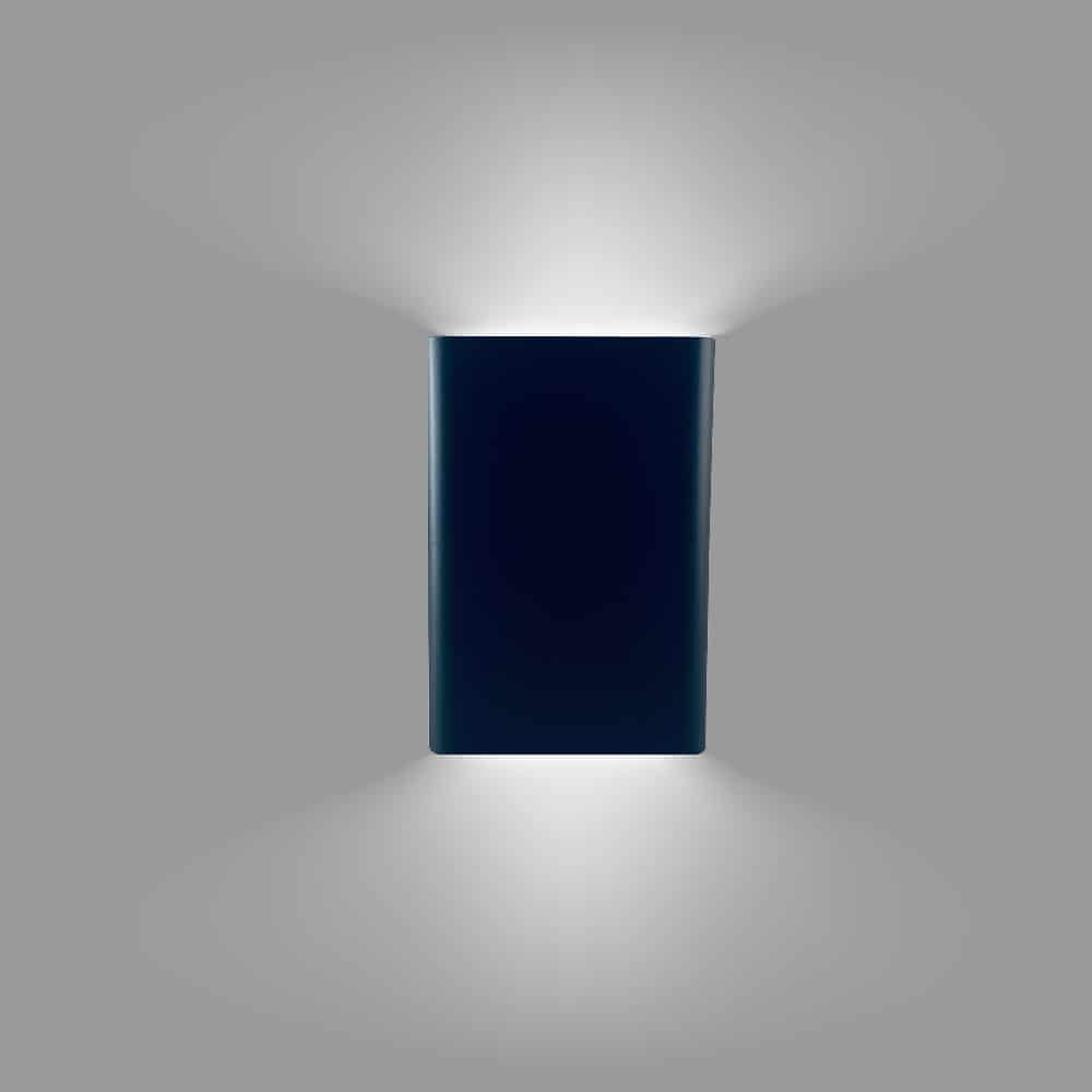 LED-Væglampe (up- downlight) - farvet og hvidt lys - inkl. fjernbetjening -