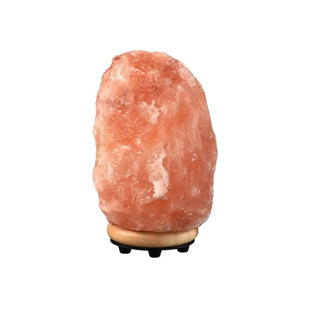 Himalaya saltlampe med fod (1-2 kg.)