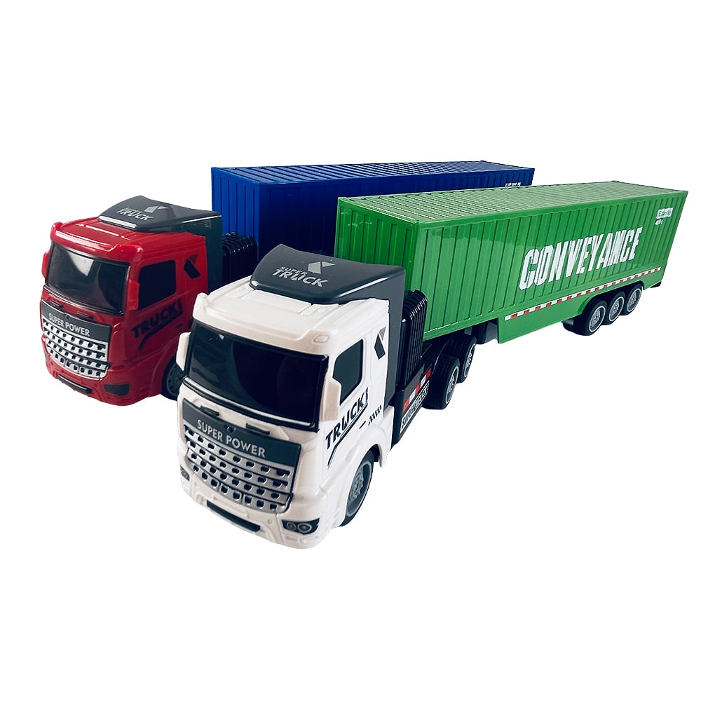Fjernstyret Lastbil med trailer 1:48 - model "Fuel-Tank" eller "Conveyance" -