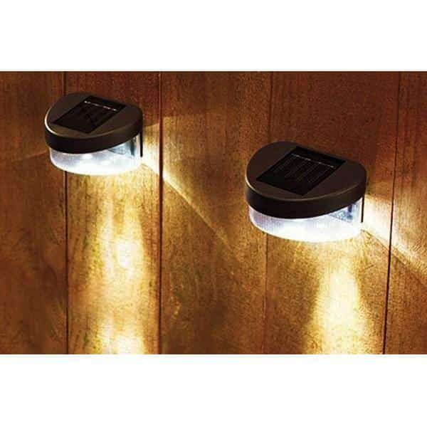 Solcelle LED lampe til væggen