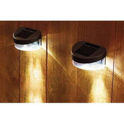 Solcelle LED lampe til væggen