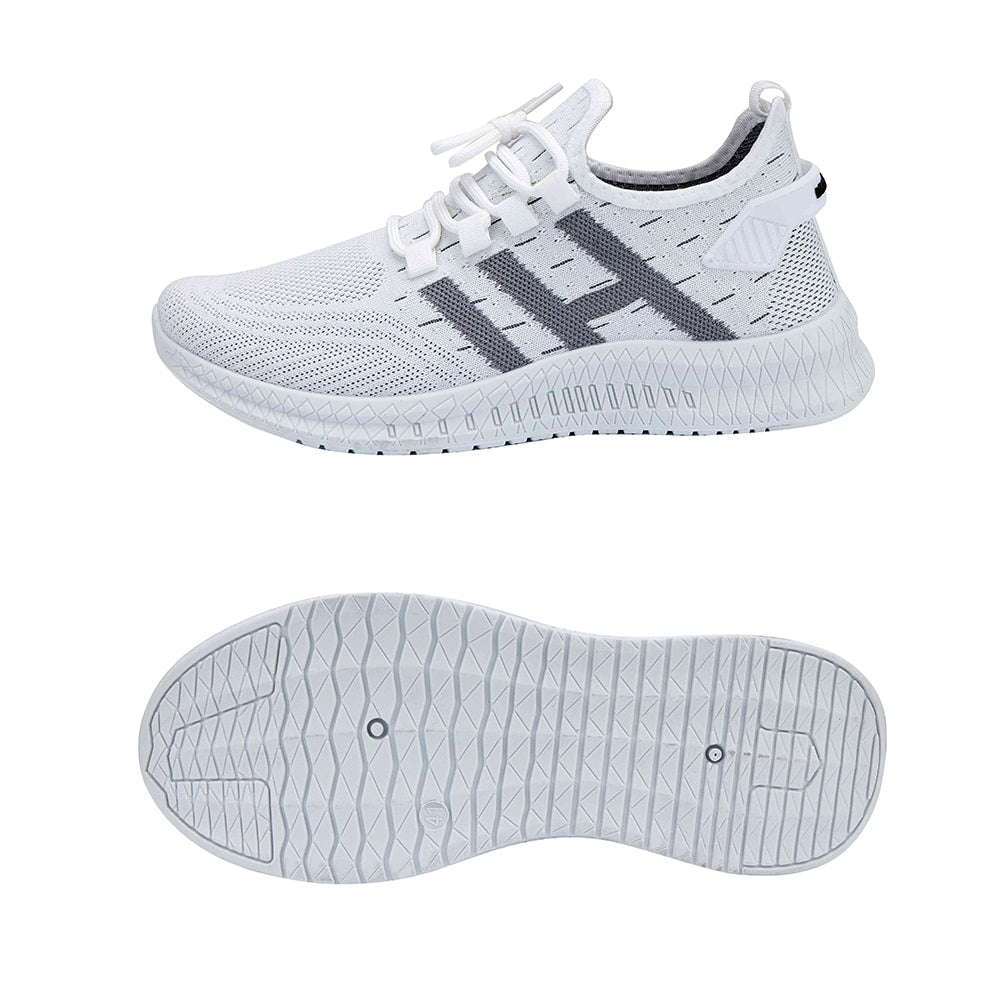 Løbesko/Sneakers til mænd, åndbare og stødabsorberende - hvid -