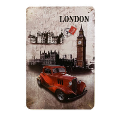 Metalskilt - London
