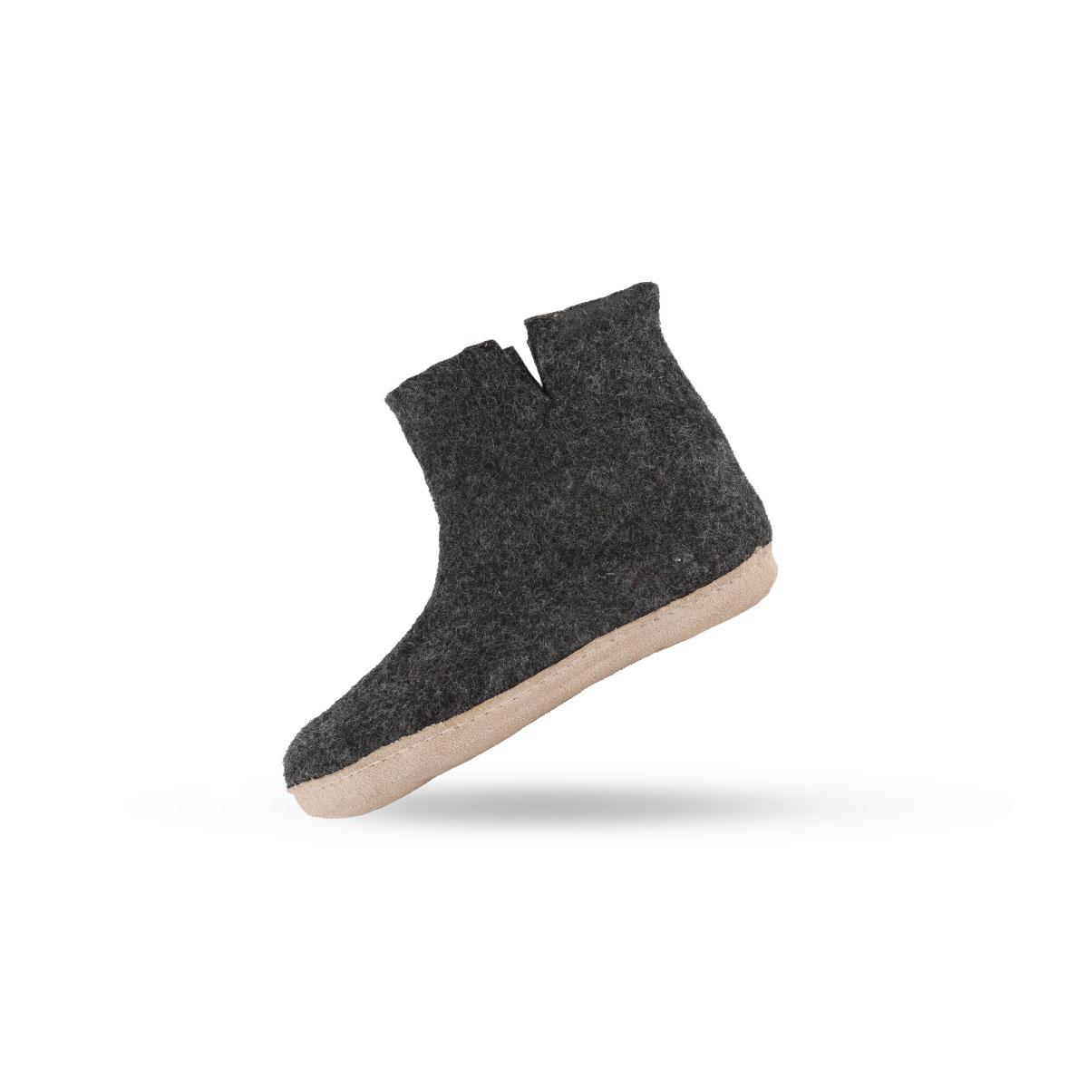 Uldstøvle (100% ren uld) - Model Koks m/sål i skind - Dansk Design fra SHUS