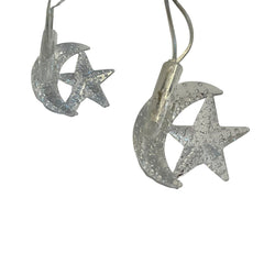 LED-lyskæde m/måne og stjerne (3,5 meter)