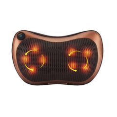 Massagepude m/varme & magnetisk terapi til nakke-, ryg- og benmuskler (til hjemmet og bilen)