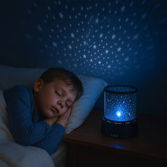 LED natlampe med Stjernehimmel