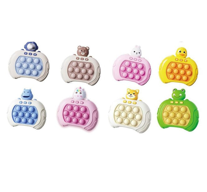Quick Push Pop It Spil - mange farver og modeller -