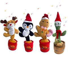 Dansende & Syngende Kaktus og andre sjove modeller m/120 Sange (kan også gentage hvad du siger)