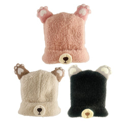 Hyggelige plys strik huer