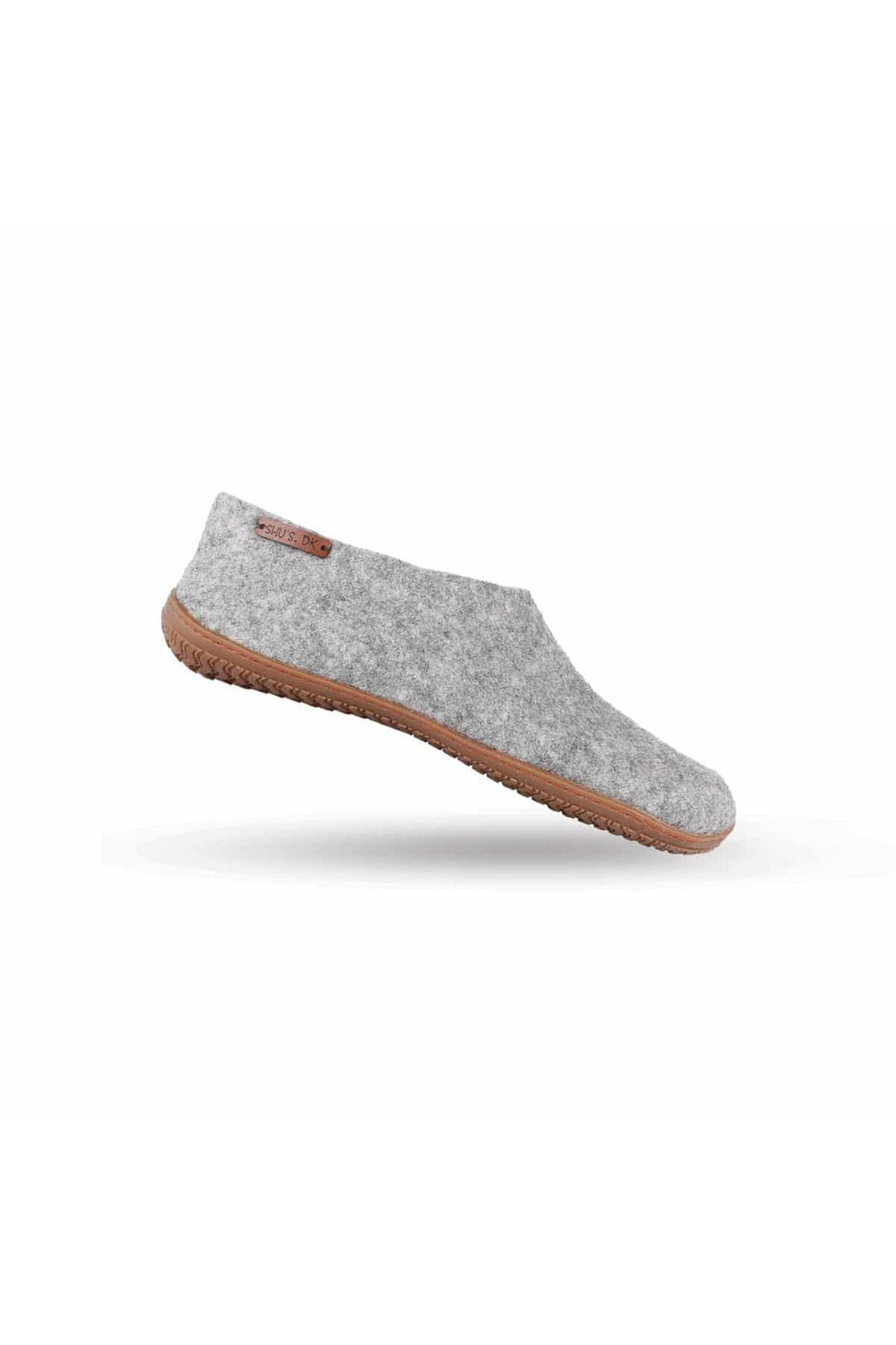 Uldhjemmesko (100% ren uld) - Model Grå m/Gummisål