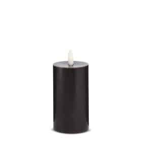 LED Stearinlys - 1 stk. - ø5 x 12,5 cm - m/3D flamme - (flere farver)