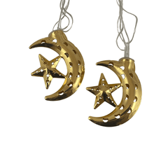 LED-lyskæde m/måne og stjerne (3,5 meter)