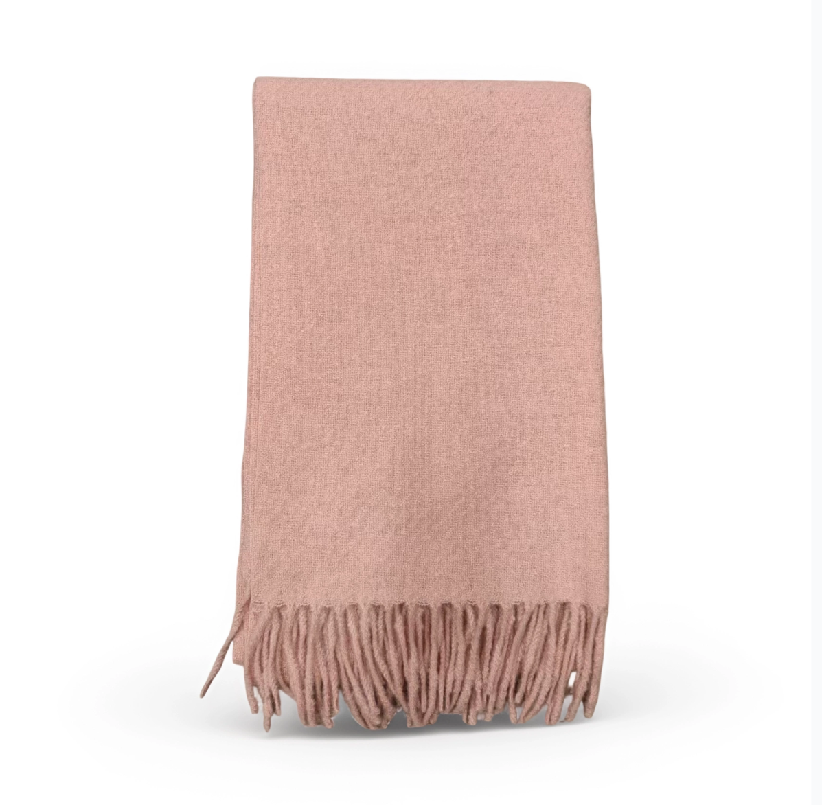 Elegant Halstørklæde med Frynser – Flere Smukke Farver – 65 x 180 cm  – 230 g.