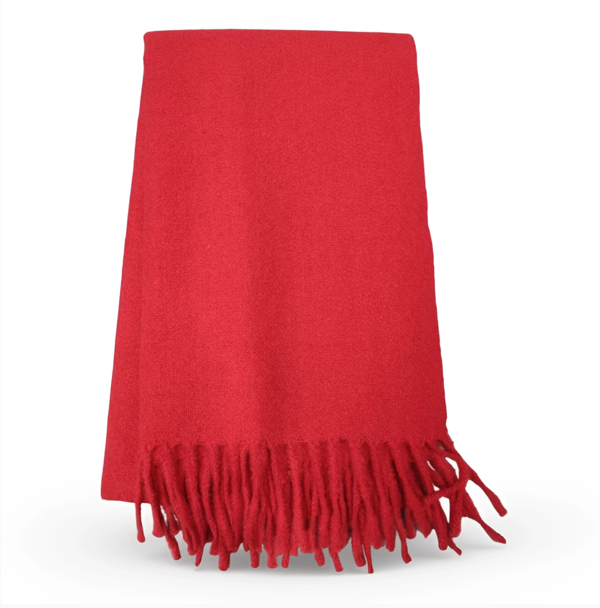 Elegant Halstørklæde med Frynser – Flere Smukke Farver – 65 x 180 cm  – 230 g.