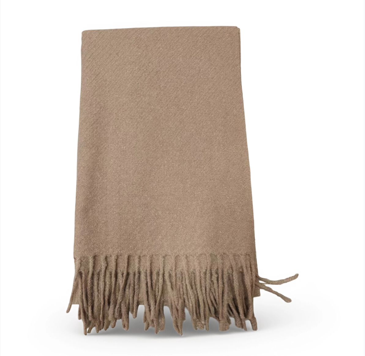 Elegant Halstørklæde med Frynser – Flere Smukke Farver – 65 x 180 cm  – 230 g.