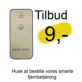 LED Stearinlys -1 stk. - ø7,5 x 20 cm - m/3D flamme - (flere farver)