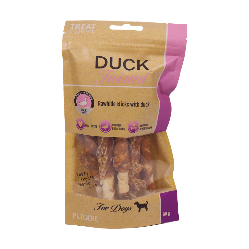 Hunde Tyggepinde med And Treat Eaters Twisted Duck 80 g