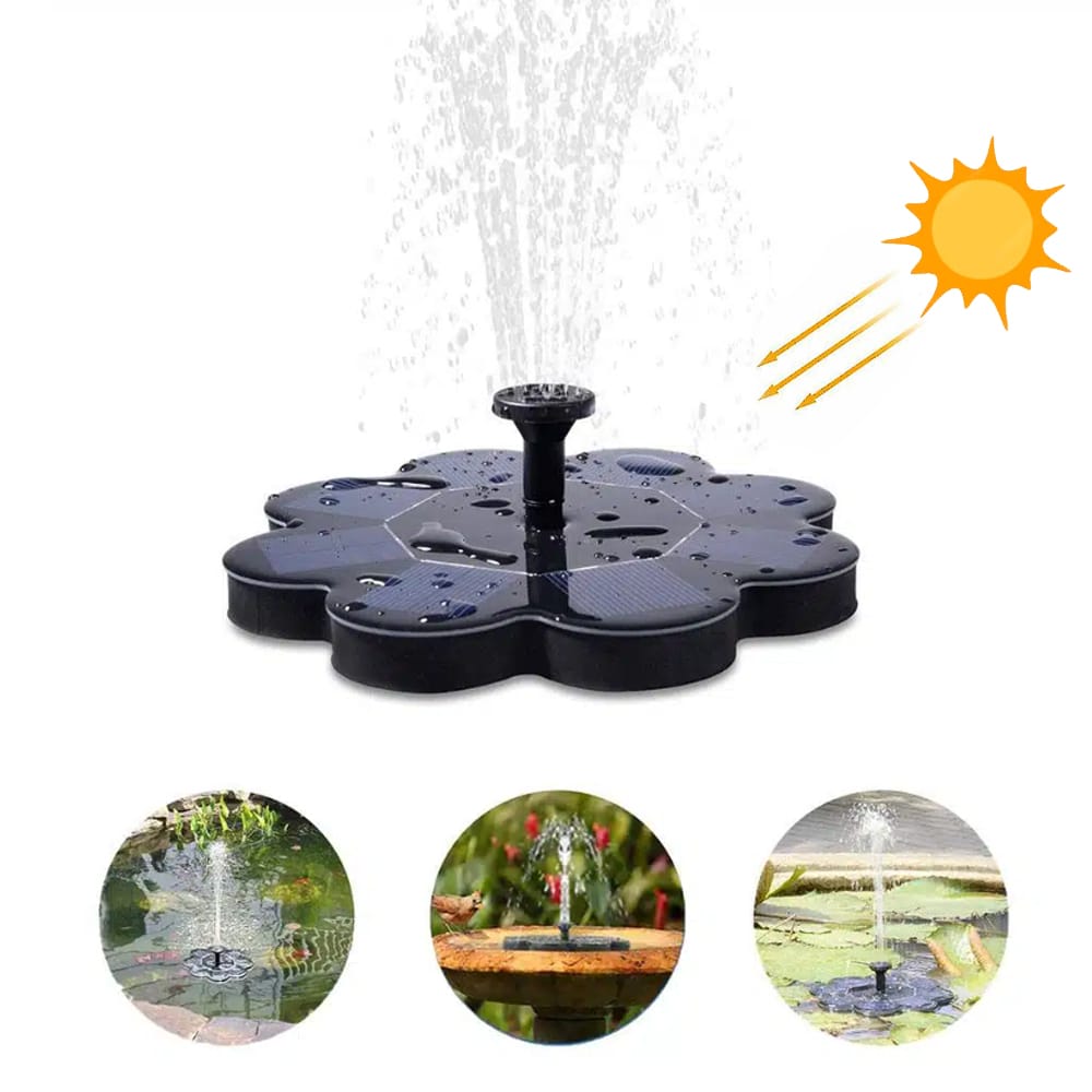 Springvand solar/solenergi drevet (flydende) Ø20 cm