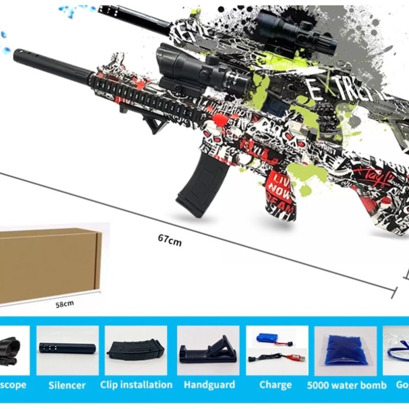 2023 New Hot Selling Electric Water Gel Splatter Ball Gel Ball Launcher Gun Toy Gun Water Gel Beads For Adults Kids 4