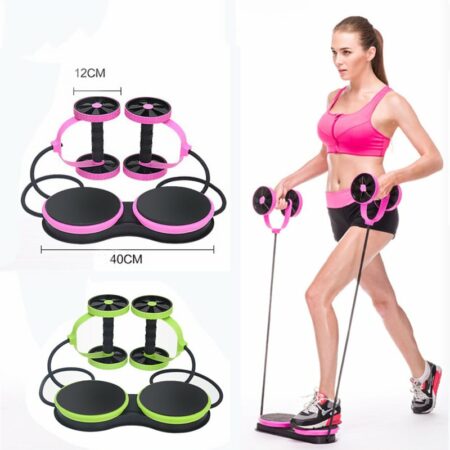 AB Wheel Abdominal Roller Wheel Trainer With Pull Rope 4
