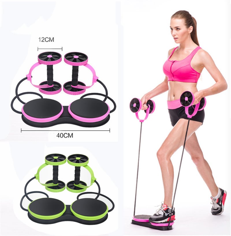 AB Wheel Abdominal Roller Wheel Trainer With Pull Rope 4