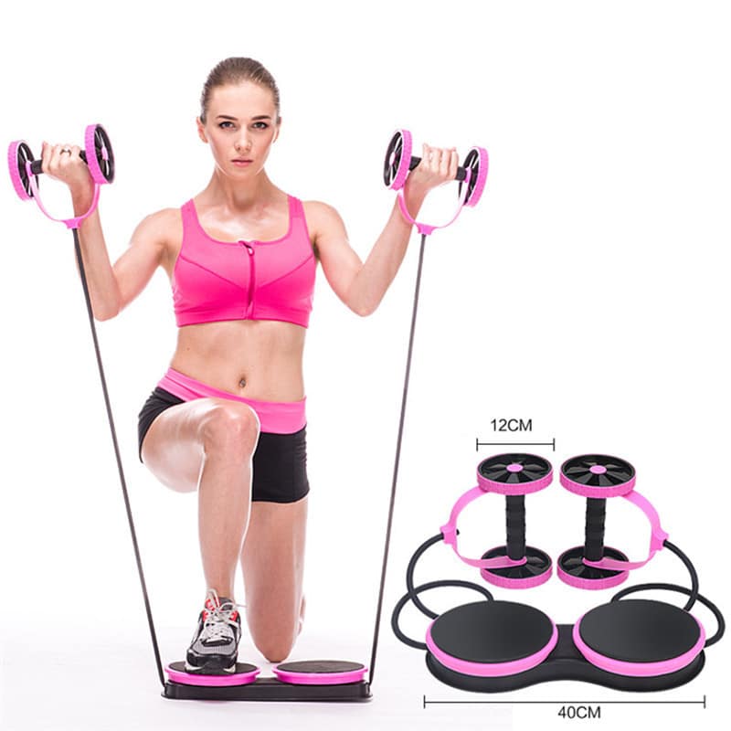 AB Wheel Abdominal Roller Wheel Trainer With Pull Rope 6