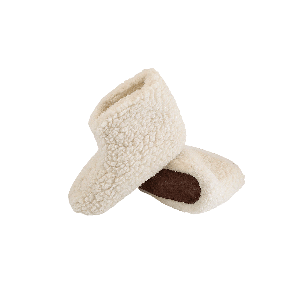 Billede af Fluffy Uldstøvle (100% ren uld) - Model Hvid - Dansk Design fra SHUS