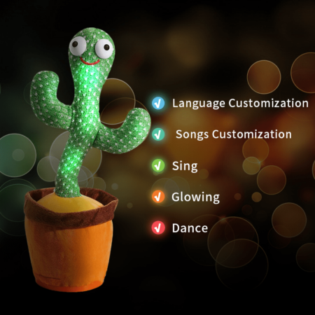 Cactus Toy Singing Dancing Dancer Cactus Sing Electronic Plush Toy Decoration For Kids Funny Early Childhood Education Toys 2