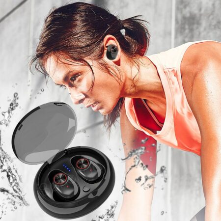 Trådløse in-ear Høretelefoner Bluetooth V5.0 (sort)