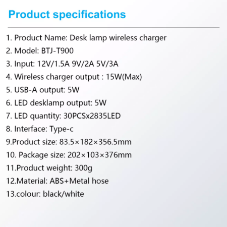 Led Multi Function Mobile Phone Wireless Charging Desk Lamp Bedroom Table Lamp Induction Night Light 14